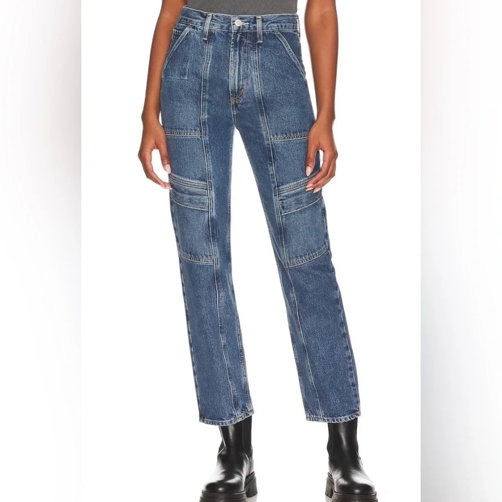 AGOLDE Cooper Cargo in Denim Blue Women's